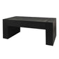 Declan Black Engineered Wood Coffee Table – 49" Block-Leg Farmhouse Table – view 6