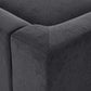 Modern Low Profile Modular U-Shaped Sectional Sofa with Ottoman in Gray or Beige 129" - Revel Sofa 