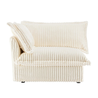 Sofa LSF W/1 Pillow -Cream