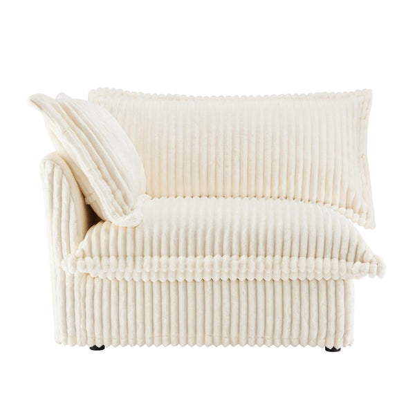 Sofa LSF W/1 Pillow -Cream
