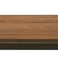 Delina Contemporary Dining Solid Rubber Wood Table 79" showcasing a warm walnut finish and elegant design.