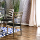 Delphine Metal Dining Chair Set – 39" Silver & Black Dining Chairs (Set of 2) – view 3