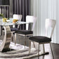 Delphine Metal Dining Chairs – Set of 2 Keyhole Back Chairs – view 2