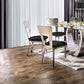 Delphine Metal Dining Chairs – Set of 2 Keyhole Back Chairs – view 3