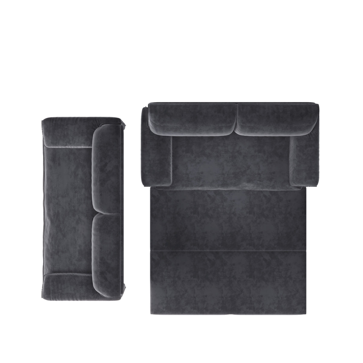 Denholm Velvet Convertible Sleeper Sofa – 66" 3-in-1 Queen Pull-Out Sofa Bed – view 16