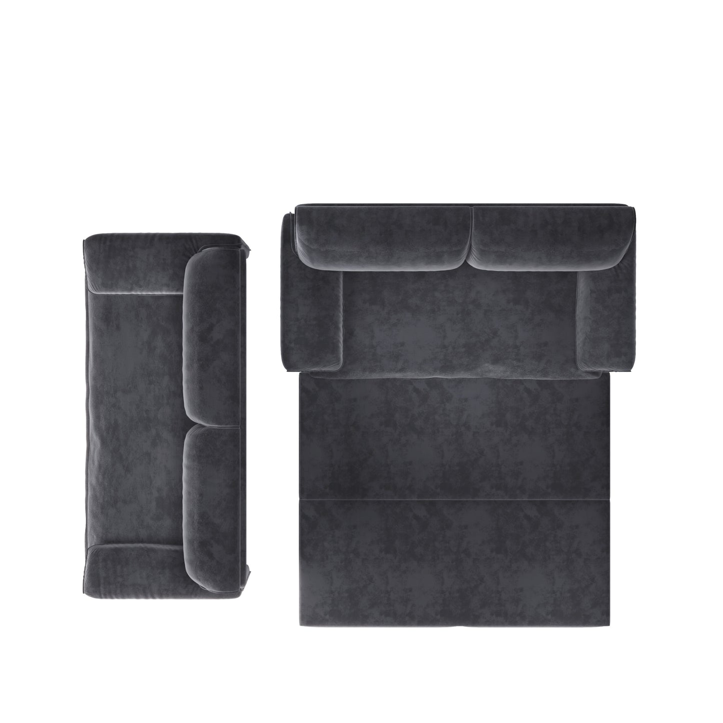 Denholm Velvet Convertible Sleeper Sofa – 66" 3-in-1 Queen Pull-Out Sofa Bed – view 16