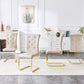 Kinsey Beige, Gold Legs, Set of 4