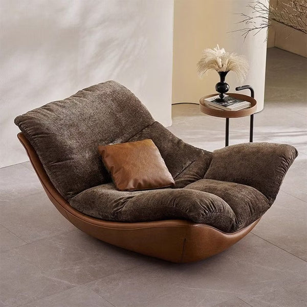 Oberon Faux Leather Lounge Chair – 55