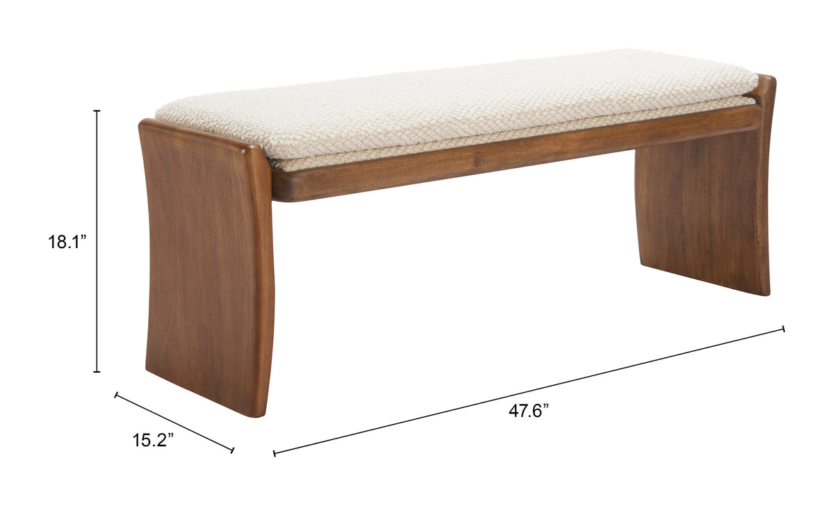 Lafa Beige Bench