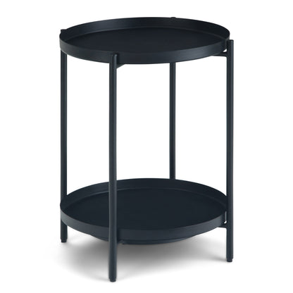 Monet Black Metal End Table