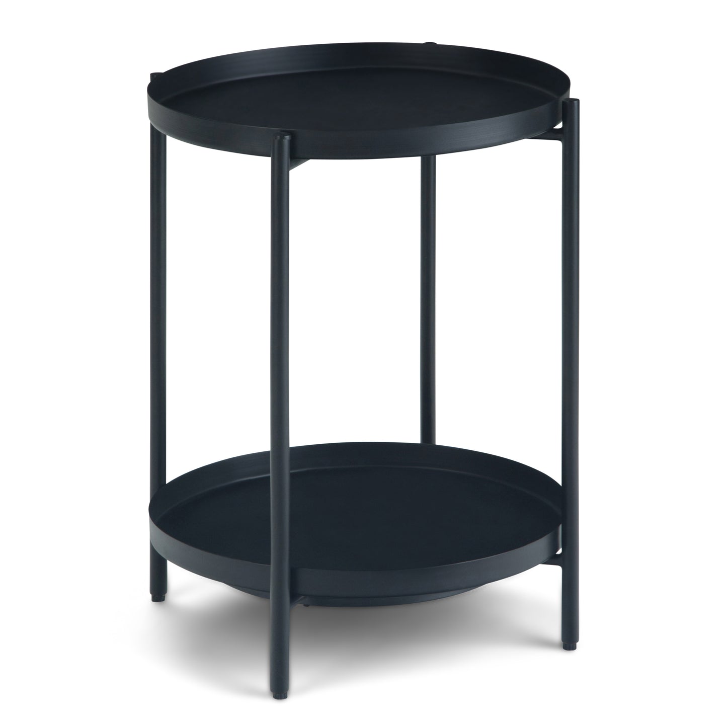 Monet Black Metal End Table