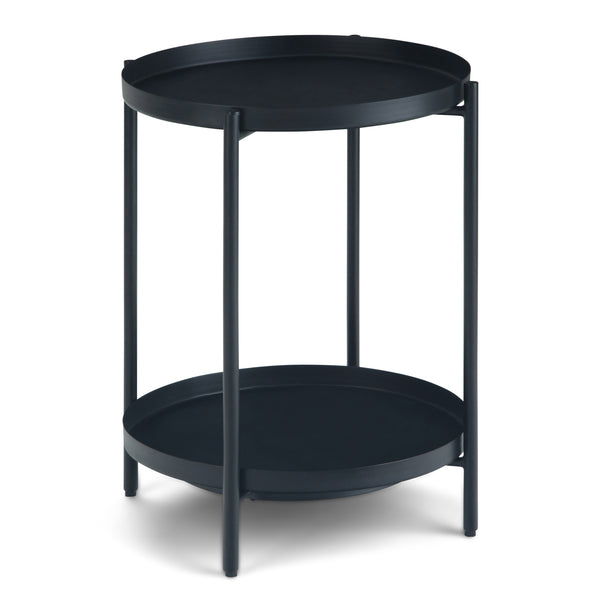 Monet Black Metal End Table