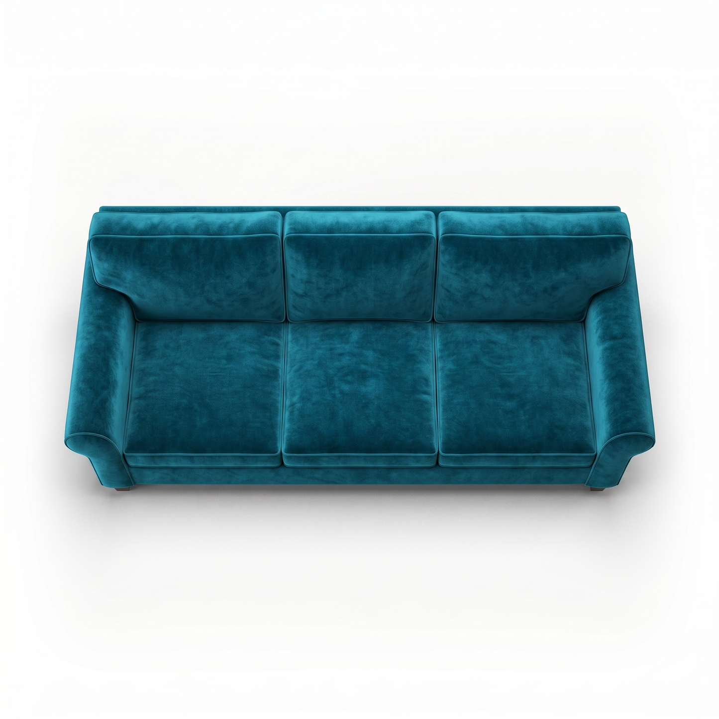 Augusta Sofa – Made in USA, Custom Fabric Options, 83" Classic Design - Velvet Antique Peacock - Velvet (5)