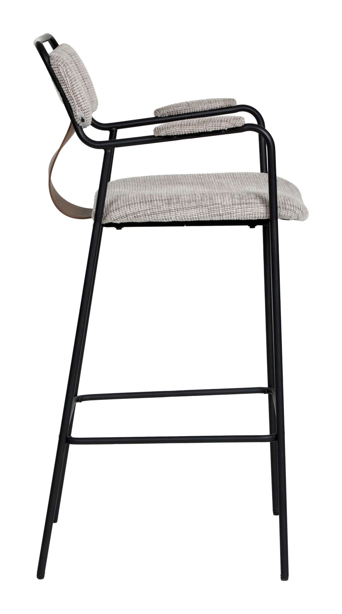 Couva Gray Tweed Barstool (Set of 2)