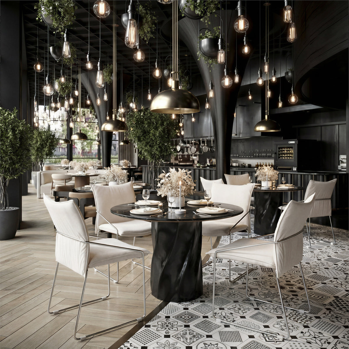 Pola Dining Chair (Set of 2) in White
