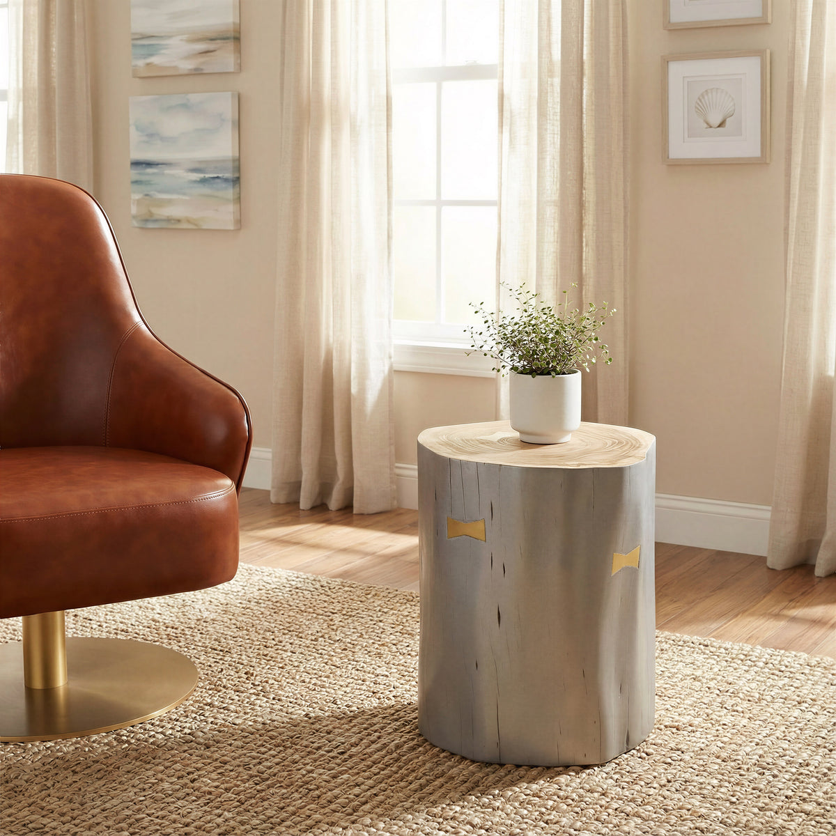 Sugra Gray End Table