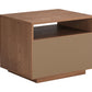 Slit Walnut Nightstand