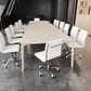 Lider Plus Armless Office Chair in White