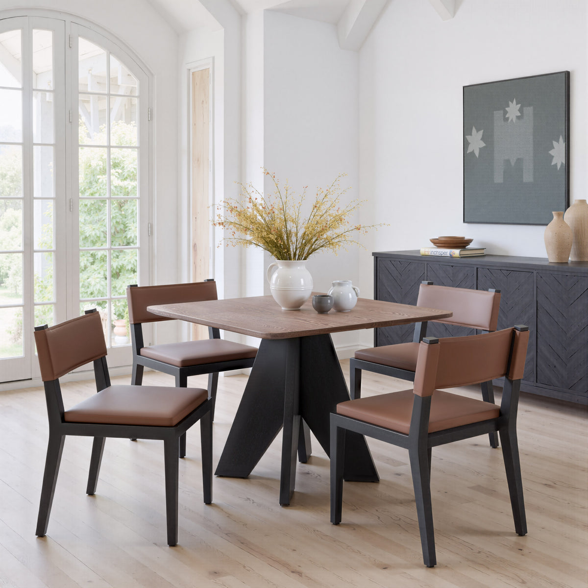 Lisse Espresso Square Dining Table