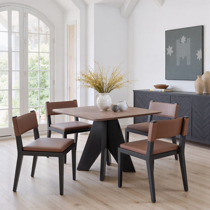 Lisse Espresso Square Dining Table