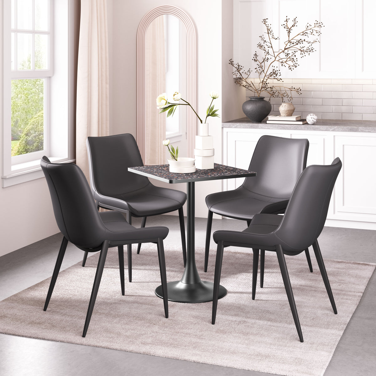 Magnus Dining Chair (Set of 2) in Black