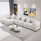 Dunmore Beige Velvet Sectional Sofa – 139" – view 2