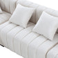 Dunmore Beige Velvet Sectional Sofa – 139" – view 9