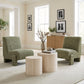 Orleen Checker Green Accent Chair