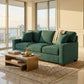 Clifford 2-Arm Sofa – Handcrafted in the USA, Custom Fabric Options - Velvet Antique Kelly Green - Velvet (1)