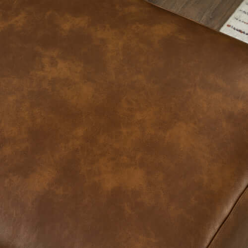 Luxury PU Leather Sofa 112" – Modern Faux Leather 3-Seat Couch with Wood Legs (3 Colors)