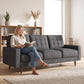 Noemi Tufted Fabric Sofa