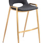 Desi Barstool (Set of 2) in Black & Gold