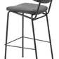 Charon Barstool (Set of 2) in Vintage Black
