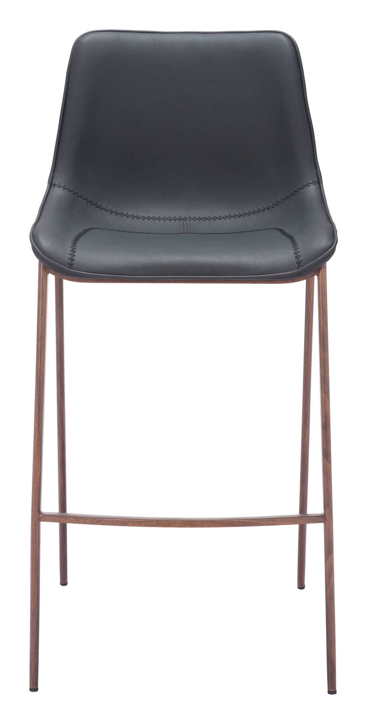 Magnus Barstool (Set of 2) in Black & Walnut
