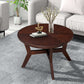Round Wood MDF Accent Table 32"