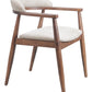 Goka Beige & Walnut Dining Chair