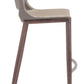 Ace Barstool (Set of 2) in Brown & Walnut