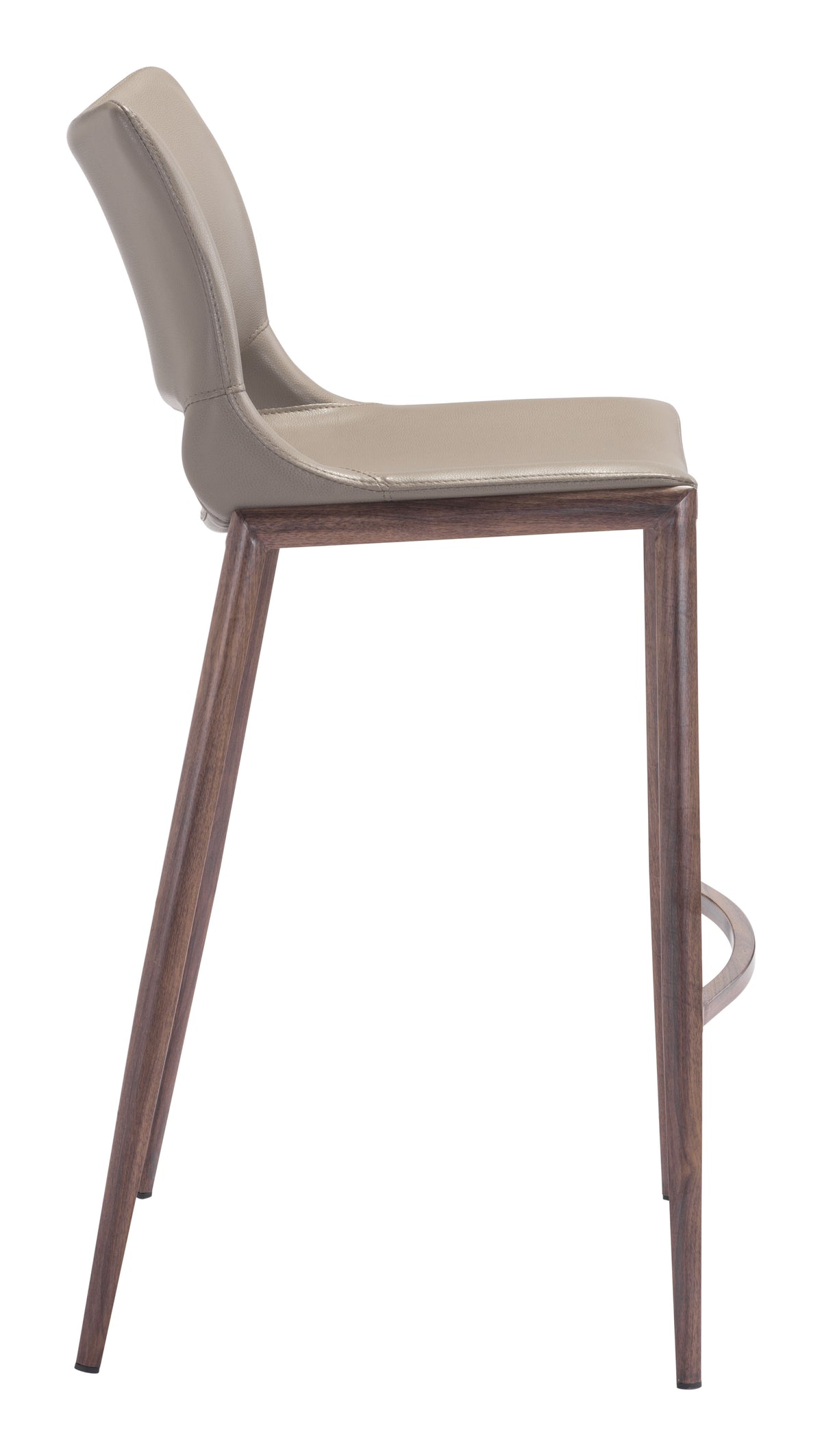 Ace Barstool (Set of 2) in Brown & Walnut