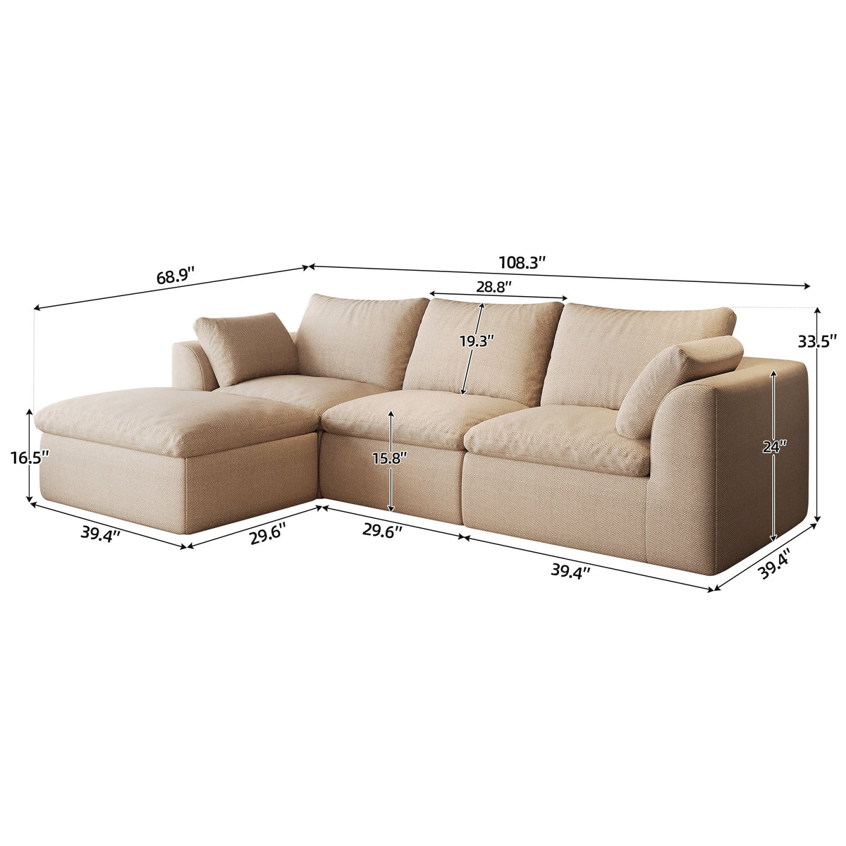 Pelham Cloud Modular Sectional