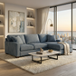 Clifford L-Shaped Sectional Sofa – Made in USA, 9 Fabric Options - Leslie Peacock - Fabric (2)