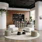 Rahat White Accent Chair