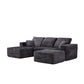Bradwell Grey Left-Side Chaise