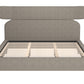 Dusa Olive Brown King Bed