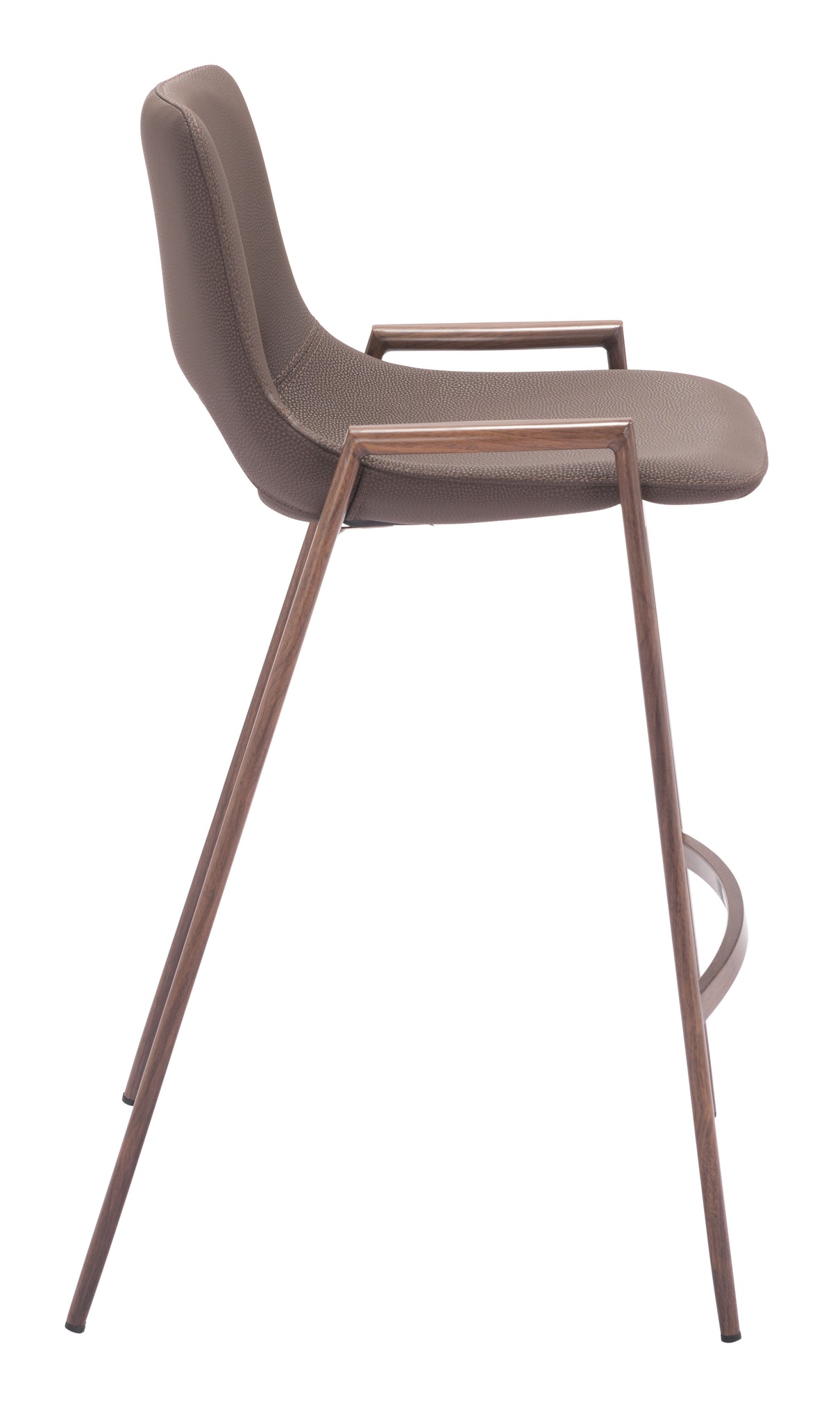 Desi Counter Stool (Set of 2) in Brown & Walnut