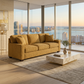 Clifford 2-Arm Sofa – Handcrafted in the USA, Custom Fabric Options - Yellow Hepburn Chai Tea - Fabric On Demand (9)