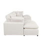 Modern Plush U-Shape Modular 2 Ottoman Sofa Sectional 134" (2 Colors)