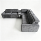 Anselm Power Reclining Sectional in Carbon Gray