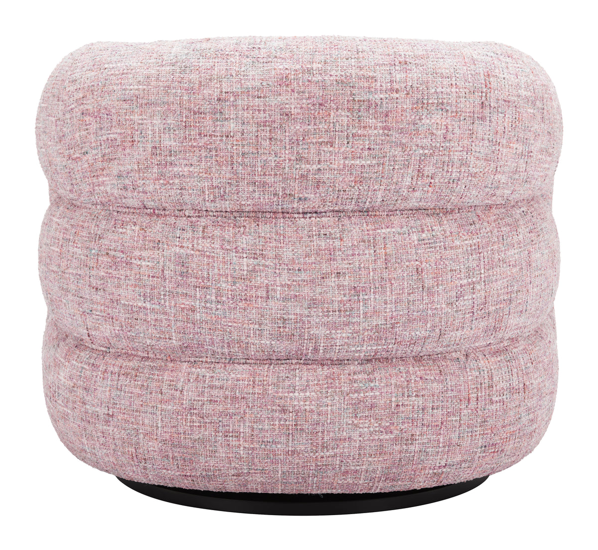 Refine Pink Tweed Swivel Chair