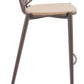 Silues Taupe & Brown Barstool (Set of 2)