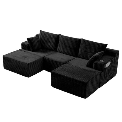Tallis Modular Sectional in Black